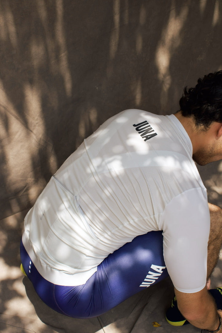 Jersey Manga Corta Marfil Hombre