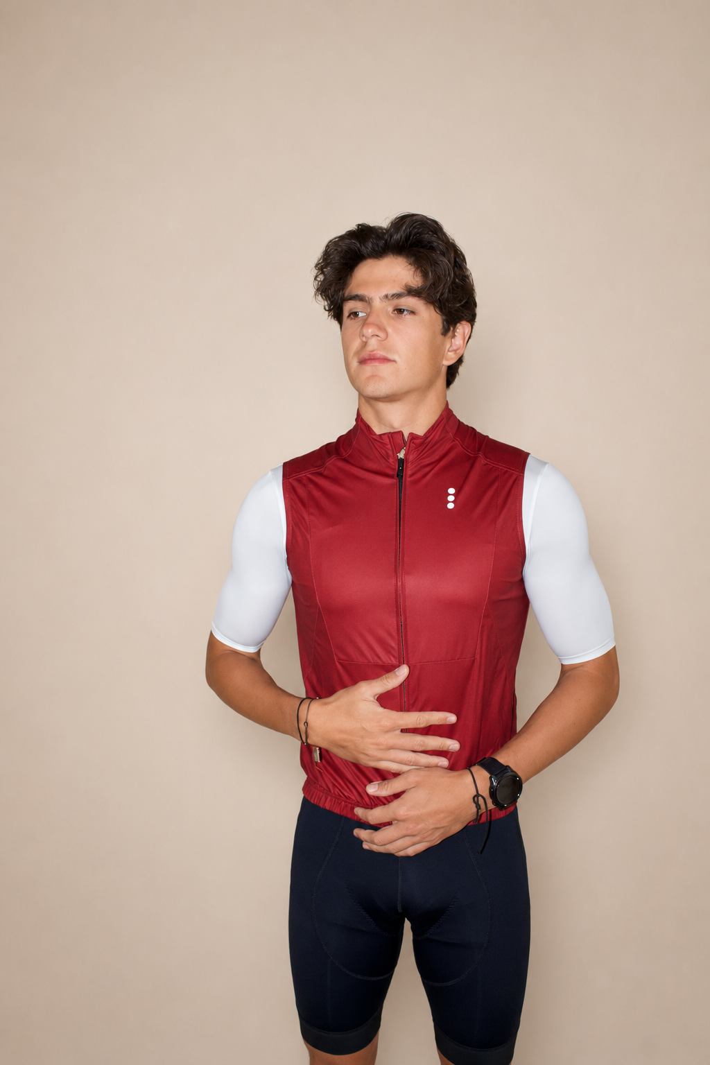 Chaleco Burgundy Hombre