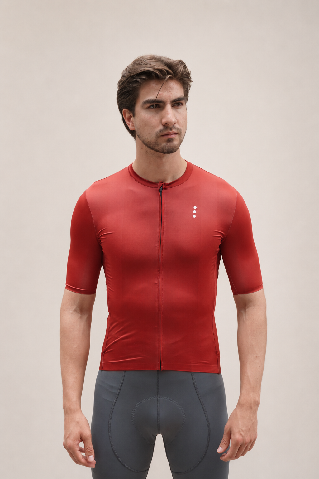 Jersey Manga Corta Burgundy Hombre