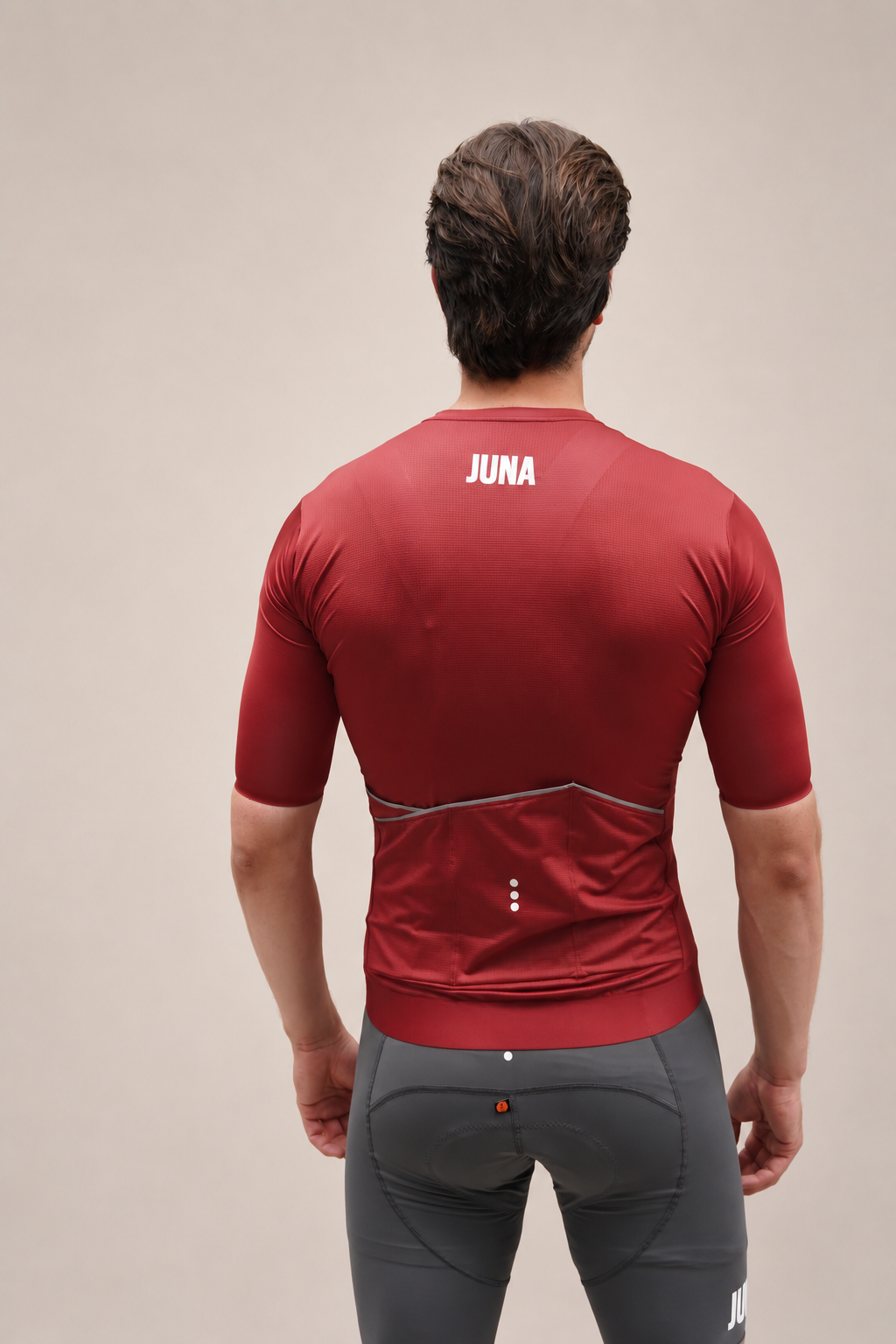 Jersey Manga Corta Burgundy Hombre