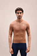 Jersey Manga Corta Terracota Hombre