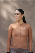 Jersey Manga Larga Terracota Mujer