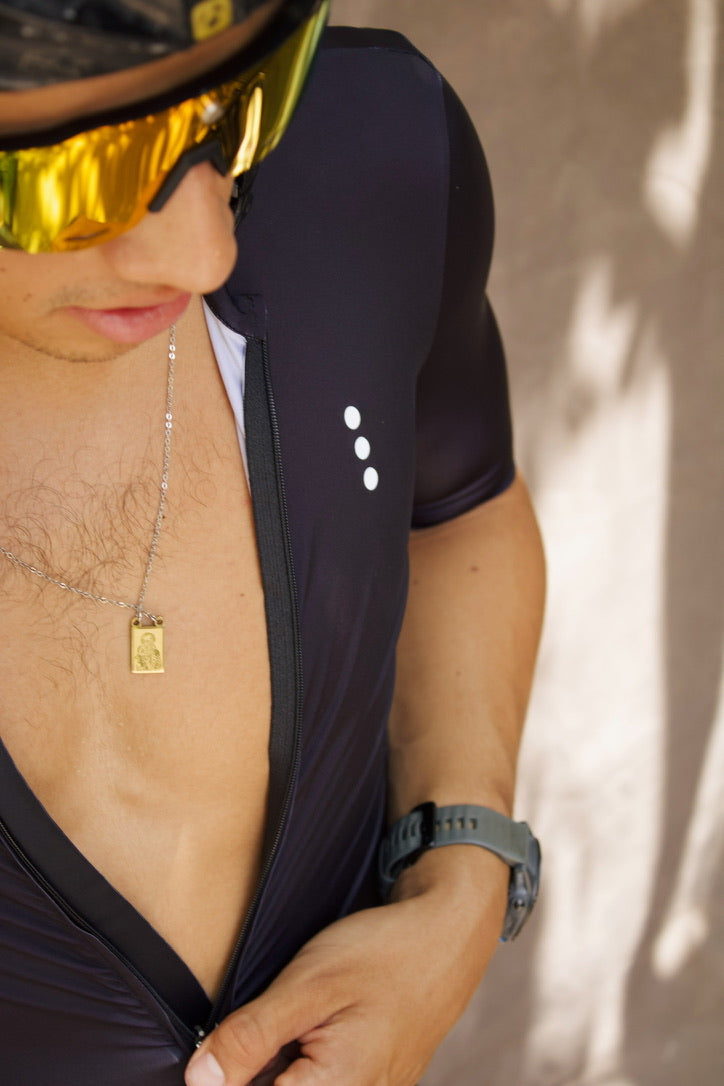 Jersey Manga Corta Negra Hombre
