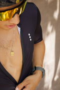 Jersey Manga Corta Negra Hombre
